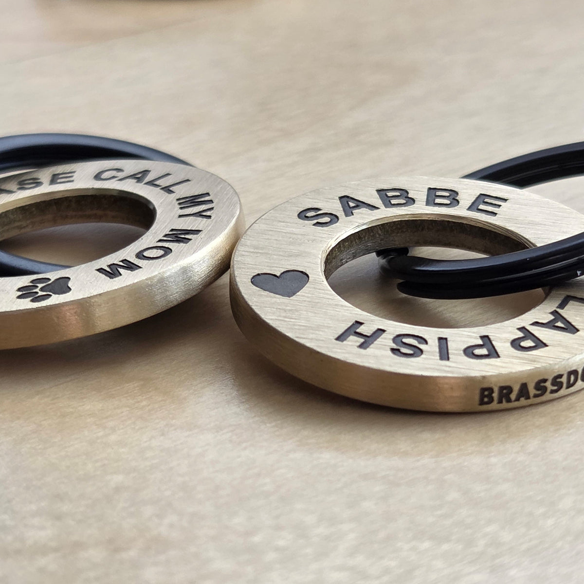Messinkirengas tekstillä 30mm