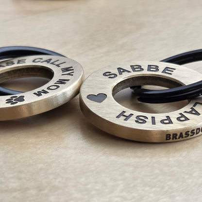 Messinkirengas tekstillä 30mm